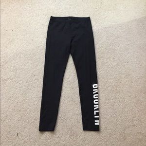 Forever 21 Black Leggings with “Brooklyn”